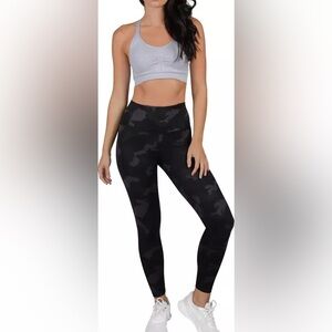 90 Degree by Reflex Leggings Womens Size Small Camo Print High Waisted NWT